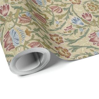 Vintage William Morris Pink Blue Brocade
