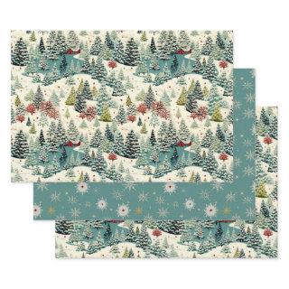 Vintage Winter's Haven Snowy Landscape 2  Sheets