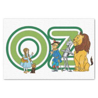 Vintage Wizard of Oz Characters and Text Letters Tissue Paper