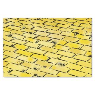 Vintage Wizard of Oz Yellow Brick Road by Denslow Tissue Paper