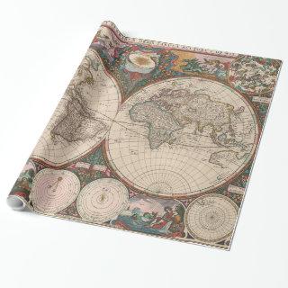 Vintage World Map (1665) 2