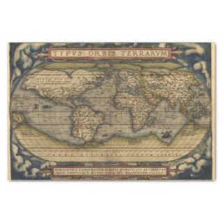Vintage World Map Antique Atlas Tissue Paper