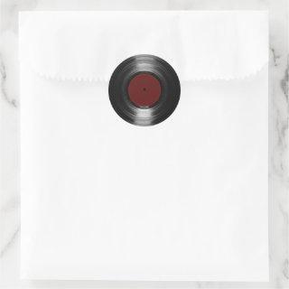Vinyl Record Classic Round Sticker