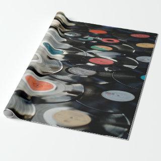 Vinyl retro plastic old black