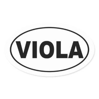 Viola Gift Oval Sticker