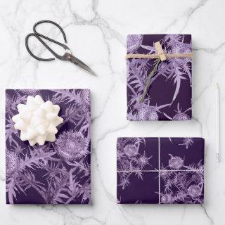 violet flower pattern  sheets