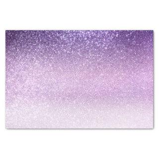 Violet Lilac Pastel Purple Triple Glitter Ombre Tissue Paper