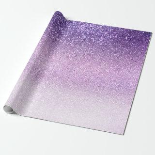 Violet Lilac Pastel Purple Triple Glitter Ombre
