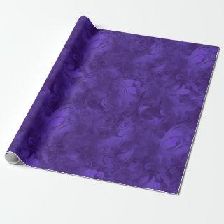 Violet Purple Abstract Feather Pattern