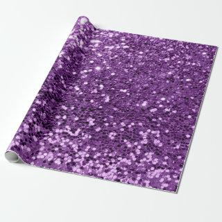 Violet Purple Amethyst Sequin Glitter Shiny Effect