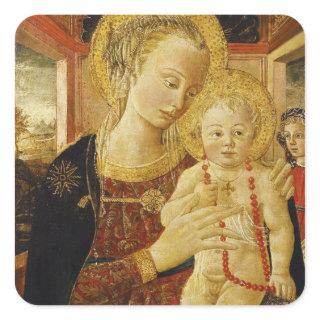 Virgin and Child 2 Square Sticker
