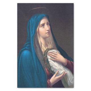 Virgin Mary crying, E. Steinmann  Tissue Paper