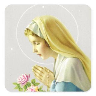 Virgin Mary Prayer Sticker