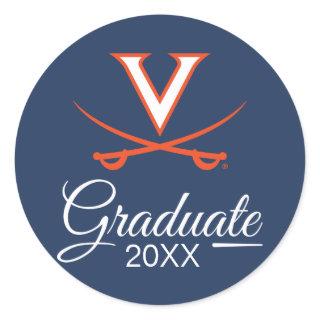 Virginia Cavaliers | Graduation Classic Round Sticker