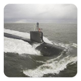Virginia-class attack submarine square sticker