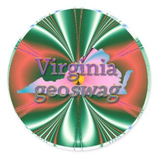 Virginia Geocaching Supplies Stickers Geoswag