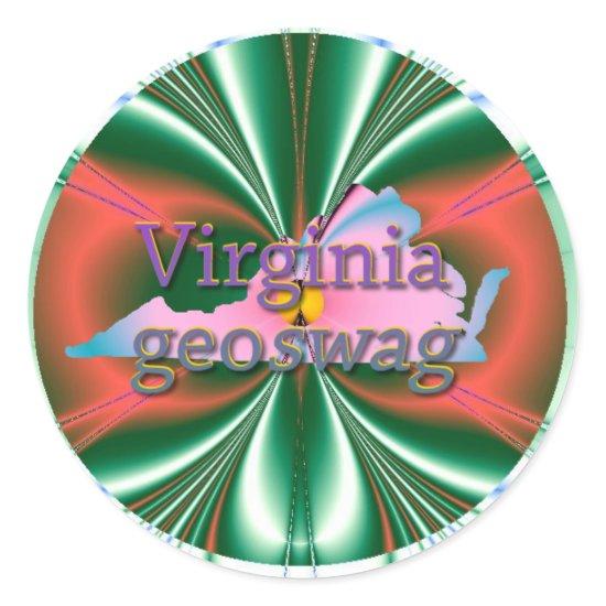 Virginia Geocaching Supplies Stickers Geoswag