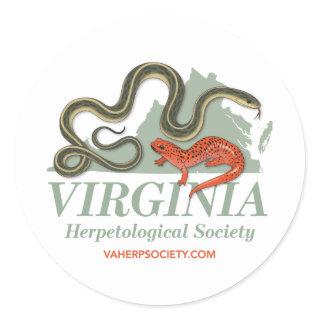 Virginia Herpetological Society Logo Classic Round Sticker