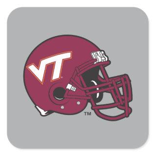 Virginia Tech Helmet Square Sticker