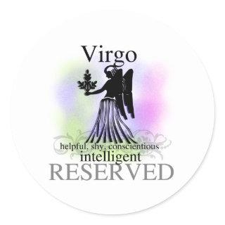 Virgo About You Classic Round Sticker