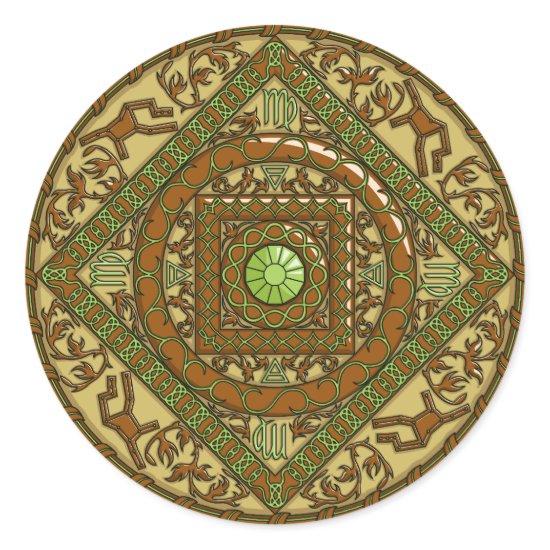 Virgo Mandala Sticker