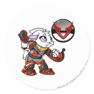 Virtupets Space Station Team Captain 1 Classic Round Sticker