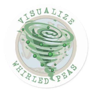 Visualize Whirled Peas Classic Round Sticker