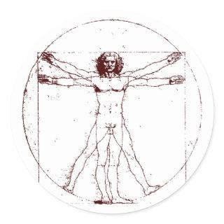 Vitruvian Man BRK Classic Round Sticker
