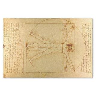 Vitruvian Man by Leonardo Da Vinci Tissue Paper