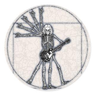 Vitruvian Skeleton Classic Round Sticker