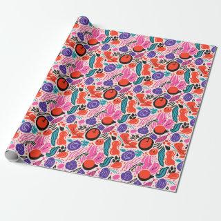Vivid Harvest: An Abstract Fruity Pattern