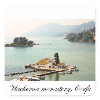 Vlacherna monastery square sticker