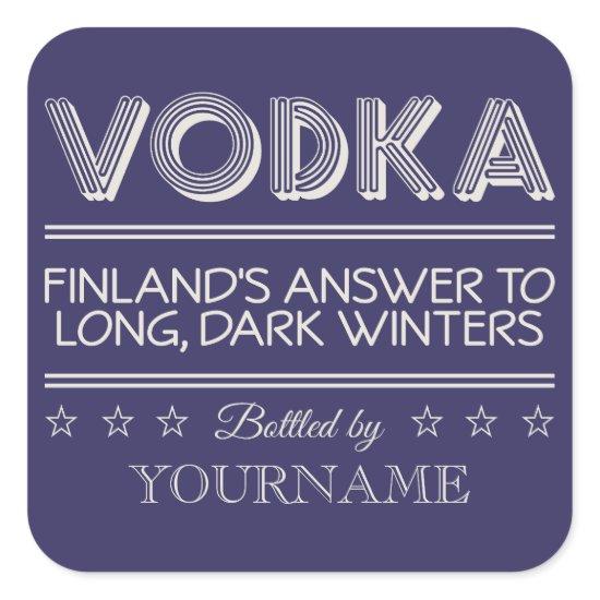 VODKA custom color stickers