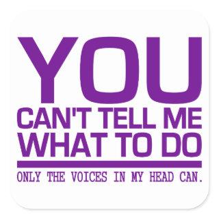 VOICES IN MY HEAD stickers