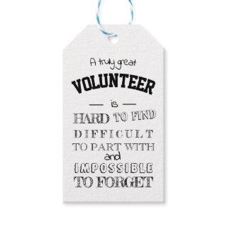 Volunteer Thank you Appreciation Gift Script quote Gift Tags