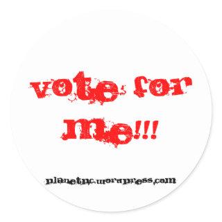 vote for me!!! Sticker