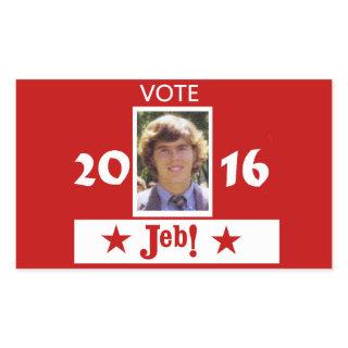 Vote for Young Jeb in 2016 Rectangular Sticker
