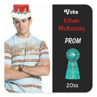 Vote me for Prom King (Aqua) Square Sticker