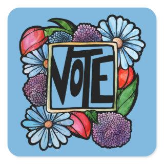 VOTE SQUARE STICKER