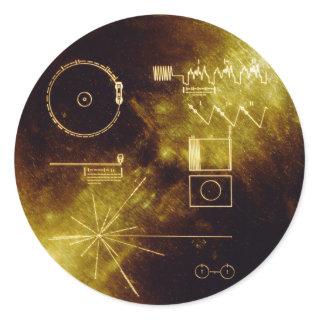 Voyager's Golden Record Classic Round Sticker