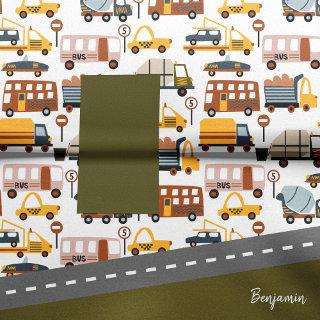 Vroom! Vroom! Car and Transportation Pattern Boy Tissue Paper