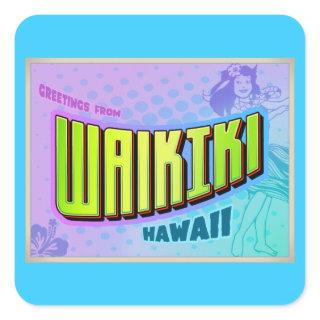 WAIKIKI SQUARE STICKER