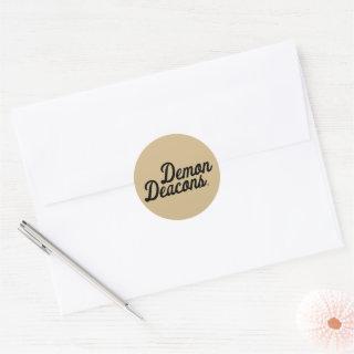 Wake Forest University | Demon Deacons Script Classic Round Sticker