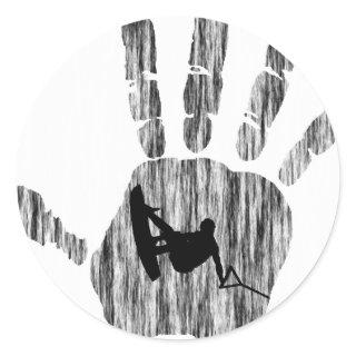 Wakeboard My Sign Classic Round Sticker