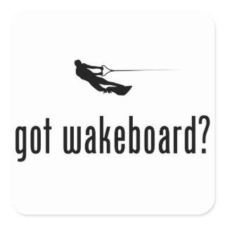 Wakeboarding Square Sticker
