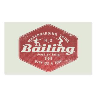Wakeboarding Wakeboarder Rectangular Sticker