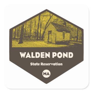 Walden Pond State Reservation Massachusetts Square Sticker