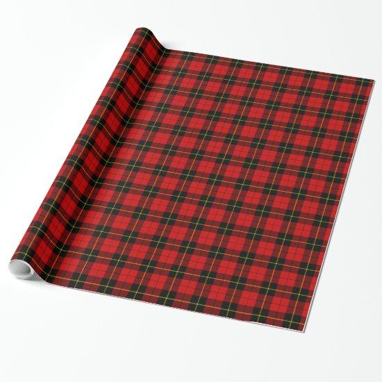 Wallace tartan red black plaid