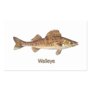 Walleye (Great Lakes) Rectangular Sticker