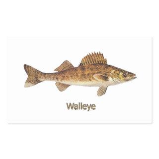 Walleye (Great Lakes) Rectangular Sticker